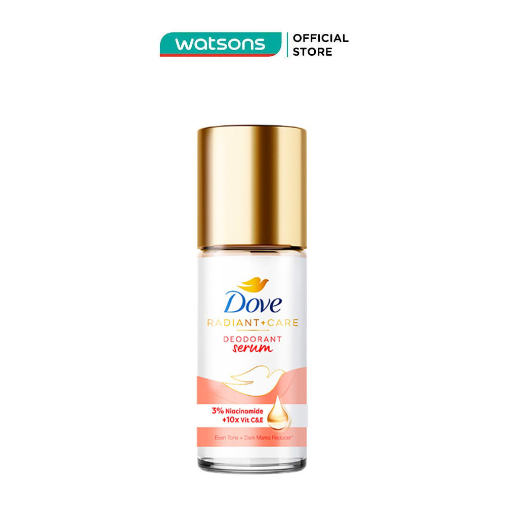 Lăn Khử Mùi Dove Radiant Care Deodorant Serum 3 Niacinamide 10X Vitamin C &Amp; E 45Ml