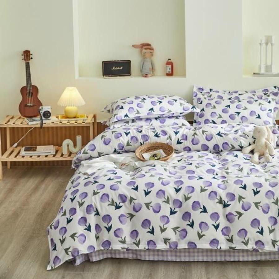 Set Chăn Ga Gối 4 Món Cotton Siêu Mềm Mịn CHIPBED032