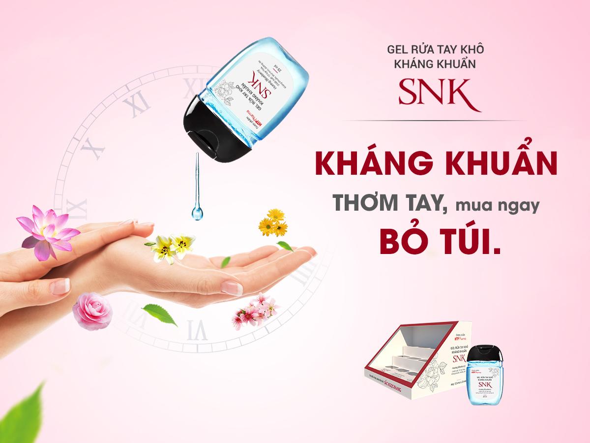 Combo 12 chai Gel Rửa Tay Khô SNK (Sắc Ngọc Khang) Hương Blueberry 29 ml