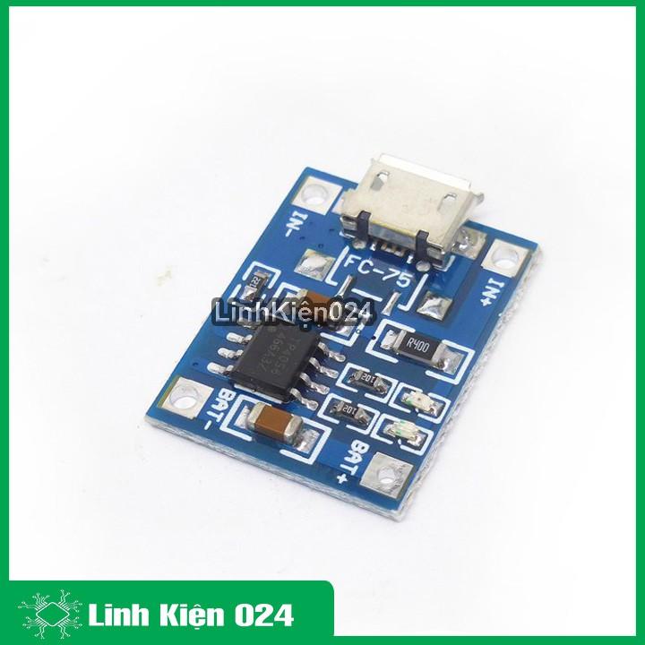 Module Sạc Pin TP4056 1A MicroUSB V1