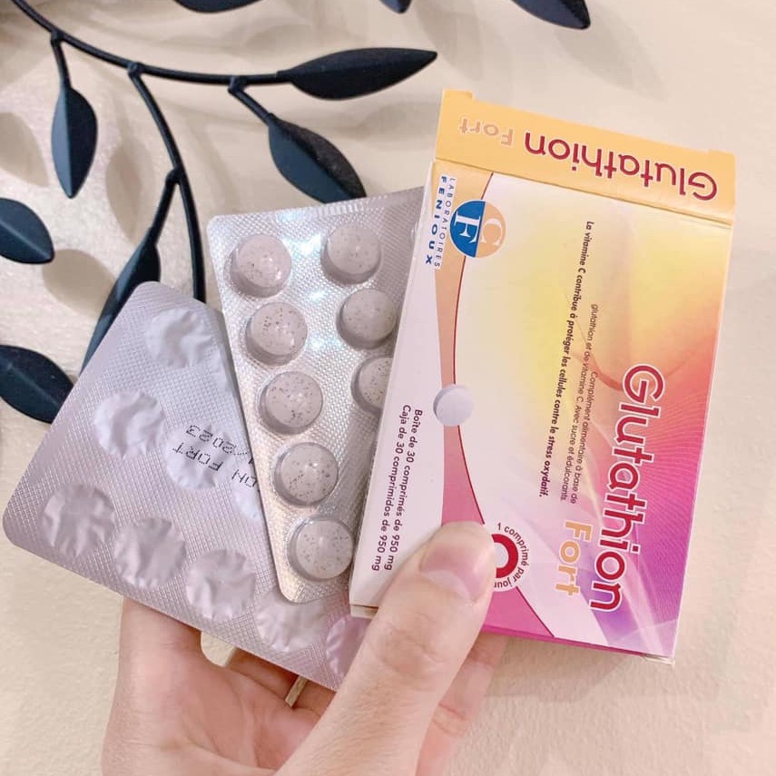 Viên ngậm trắng da Glutathion Fort - nhập khẩu chính ngạch từ Pháp