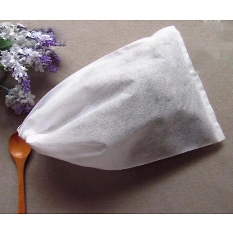 Combo 100 Túi lọc trà/ túi vải không dệt có dây rút size  5 x 7 cm - Hàng chính hãng
