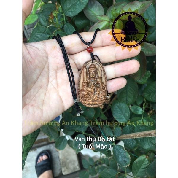 Dây chuyền Phật bản mệnh trầm hương tốc tự nhiên