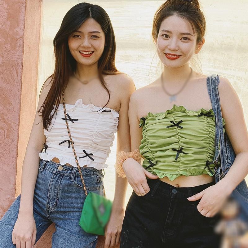 Áo Dệt Kim Dạng Ống Thời Trang Mùa Hè Quyến Rũ Cho Nữ