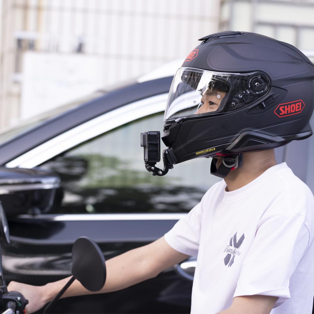 Tuyu Mũ bảo hiểm xe máy tùy chỉnh cho Shoei AGV ARAI HJC Mũ bảo hiểm cho GoPro Max Hero10 Insta360 One RS DJI Camera Phụ kiện