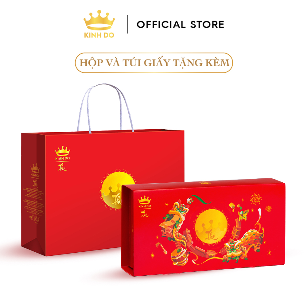 Hộp 2 bánh trung thu Kinh Đô &quot;Team Ăn Kiêng - Ăn Chay&quot; (2 bánh x 150g)