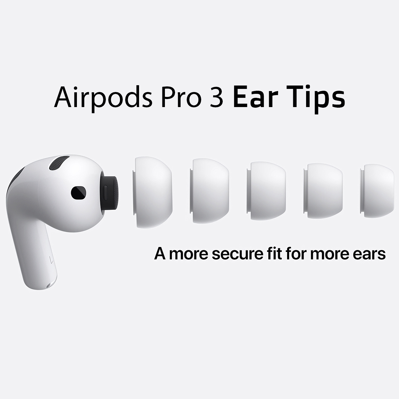 Cặp Nút Đệm Tai Nghe Silicone Thay Thế Cho Airpods Pro 3 - Hàng Chính Hãng