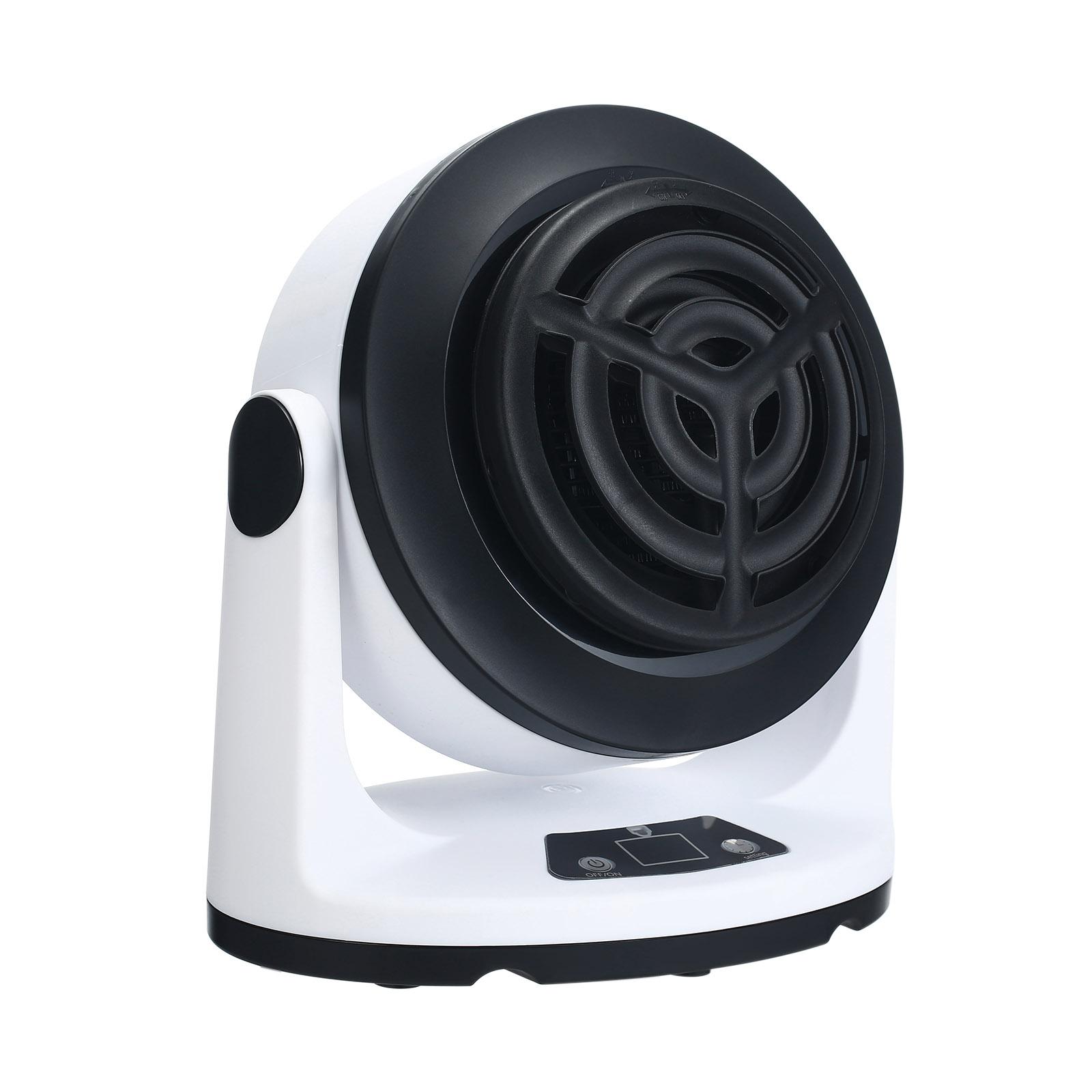 Quạt sưởi điện mini 1000W với bộ hẹn giờ điều khiển từ xa có 3 chế độ xoay 360 độ