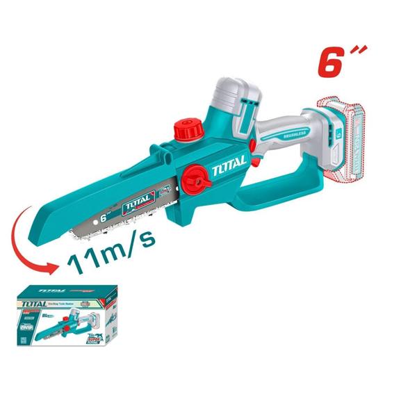 MÁY CƯA XÍCH MINI KHÔNG CHỔI THAN DÙNG PIN 20V (KHÔNG KÈM PIN &amp; SẠC) TGSLI2066 TOTAL -HÀNG CHÍNH HÃNG