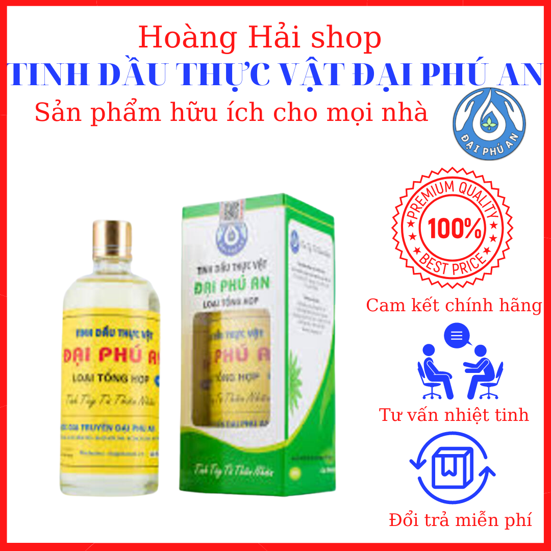 [Quà tặng thanh quế cay] Tinh dầu thực vật đại phú an 15ml