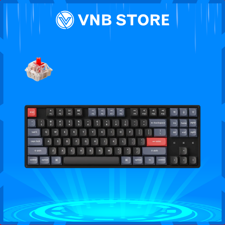 Keychron K8 Pro Nhôm RGB Hot Swap - Bàn phím cơ custom không dây hỗ trợ QMK/VIA - Hàng Chính Hãng