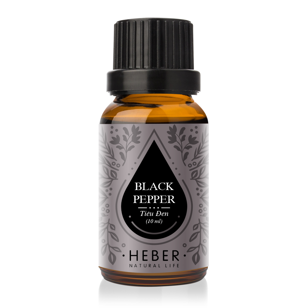 Tinh Dầu Tiêu Đen Black Pepper Essential Oil Heber | 100% Thiên Nhiên Nguyên Chất Cao Cấp