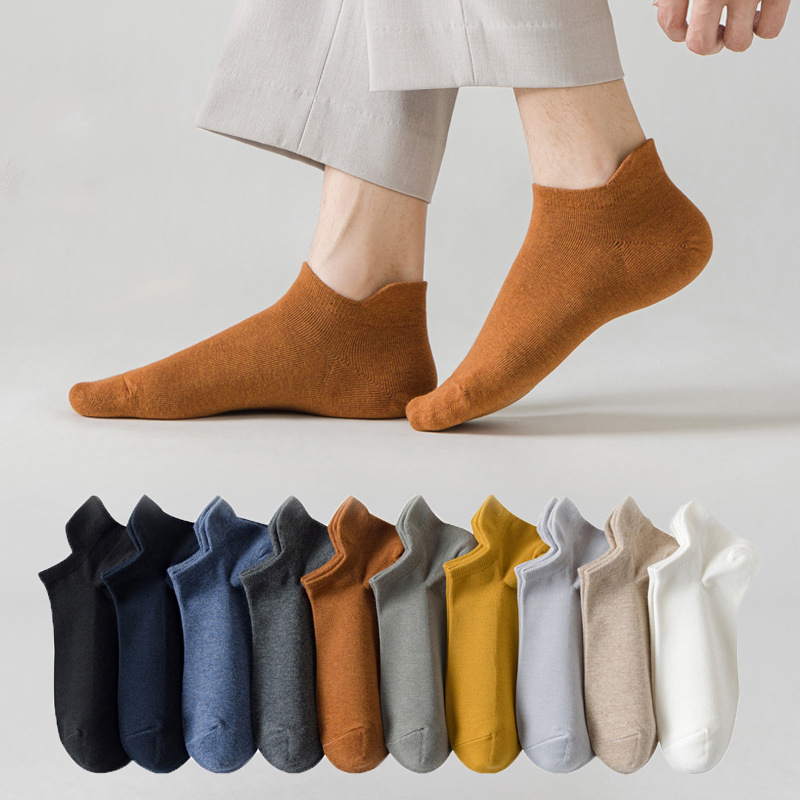 Sét 5 đôi tất nam cổ ngắn dệt từ sợi tre cao cấp