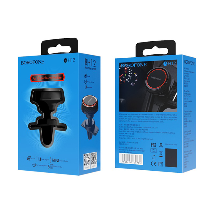 Giá Đỡ Điện Thoại Trên Xe Hơi BOROFONE BH12-Hàng Chính Hãng