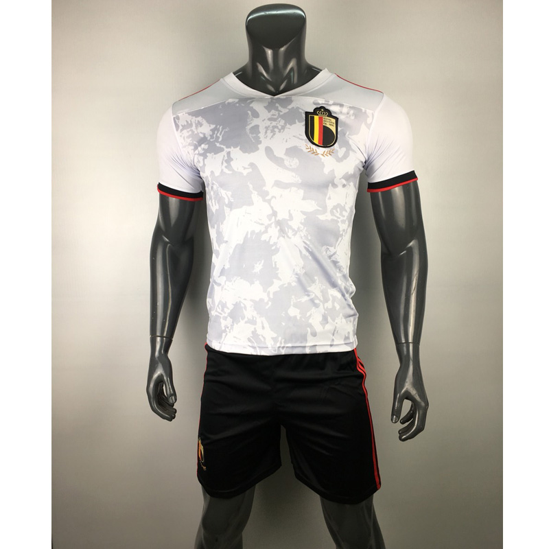Áo Thể Thao Đá Banh Đội Tuyển Bỉ Trắng 2019 2020