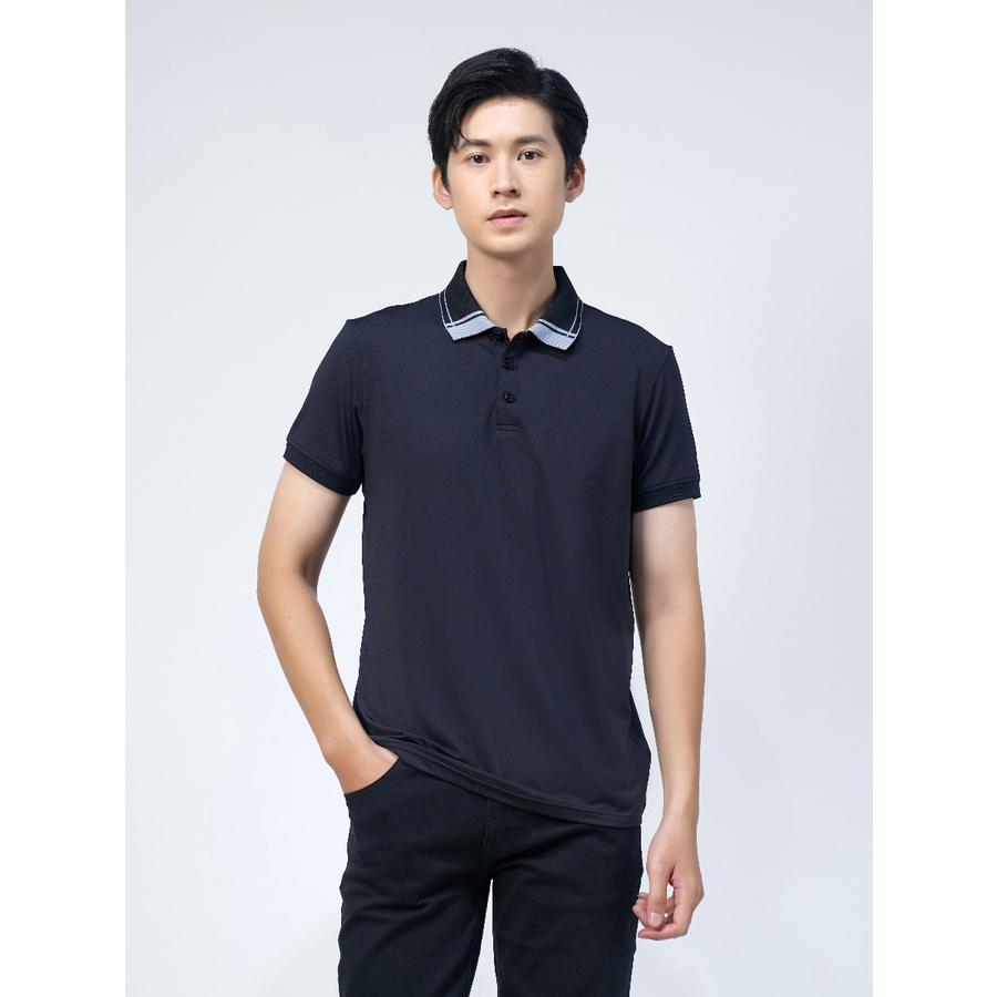 OWEN - Áo polo nam Owen chất thun lạnh màu đen 220351 - Áo thun ngắn tay có cổ nam