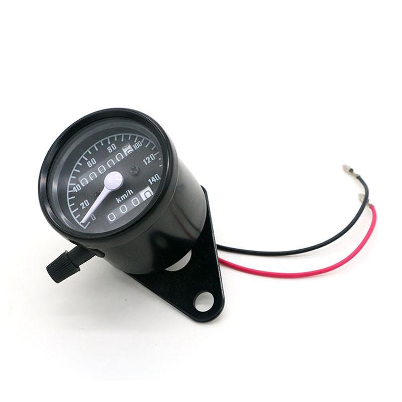 Bộ đồng hồ công tơ mét 0-140km/h 2 khung độc đáo dành cho xe mô tô