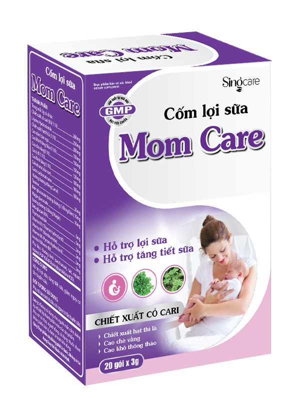 Thực phẩm bảo vệ sức khoẻ cốm lợi sữa MOMCARE - hỗ trợ tăng tiết sữa, giảm nguy cơ tắc tuyến sữa cho mẹ sau sinh