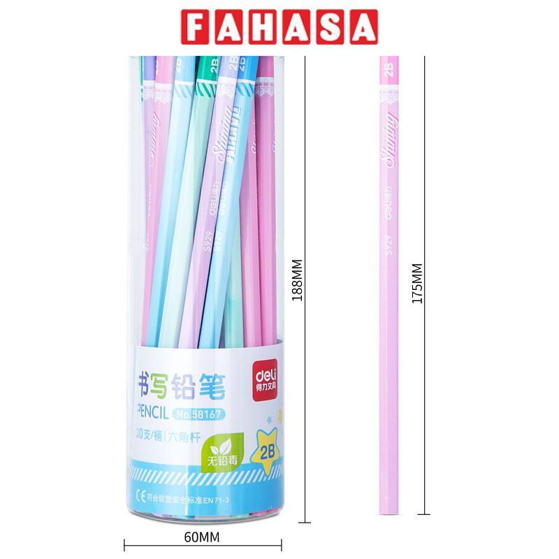 Bút Chì Gỗ 2B - Deli S929 (Mẫu Màu Giao Ngẫu Nhiên)