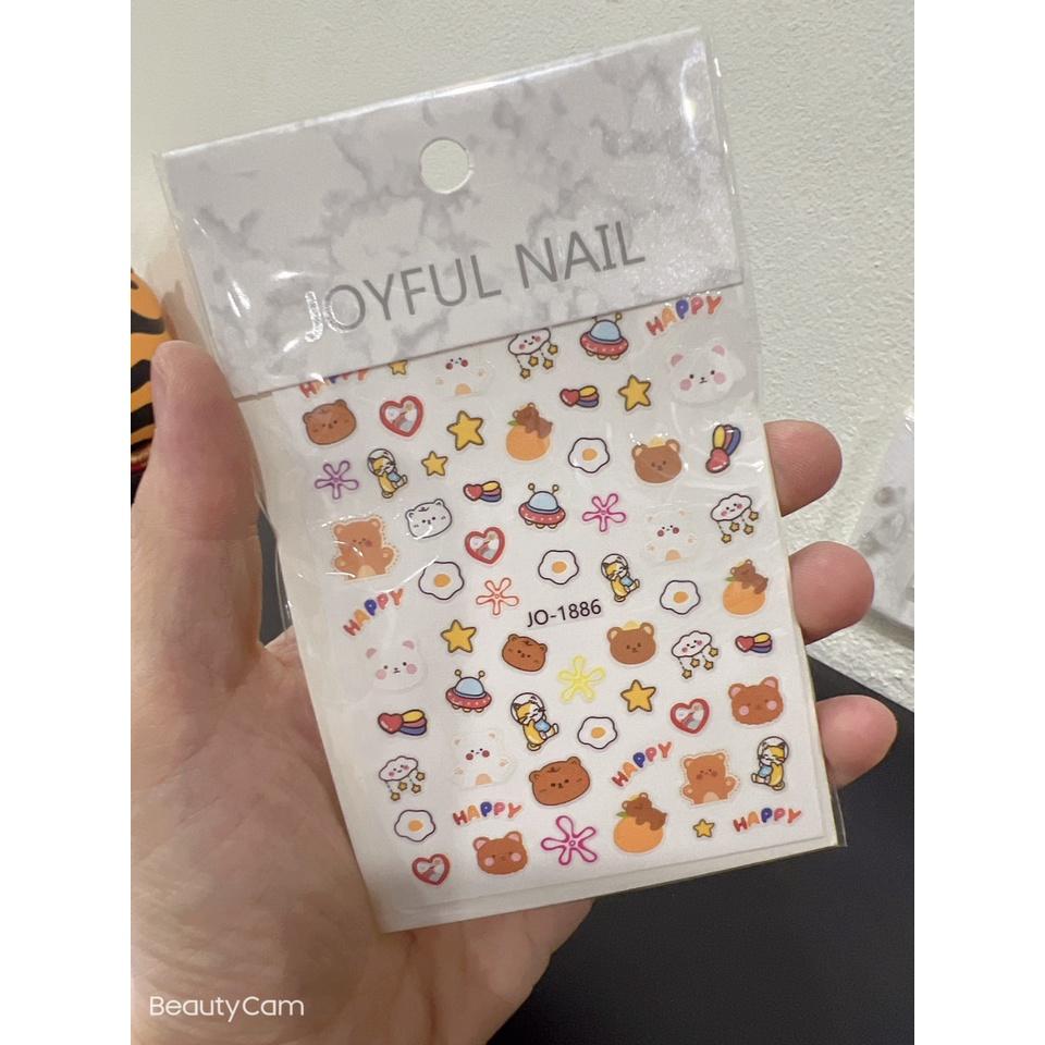 sticker trang trí nail jo1886