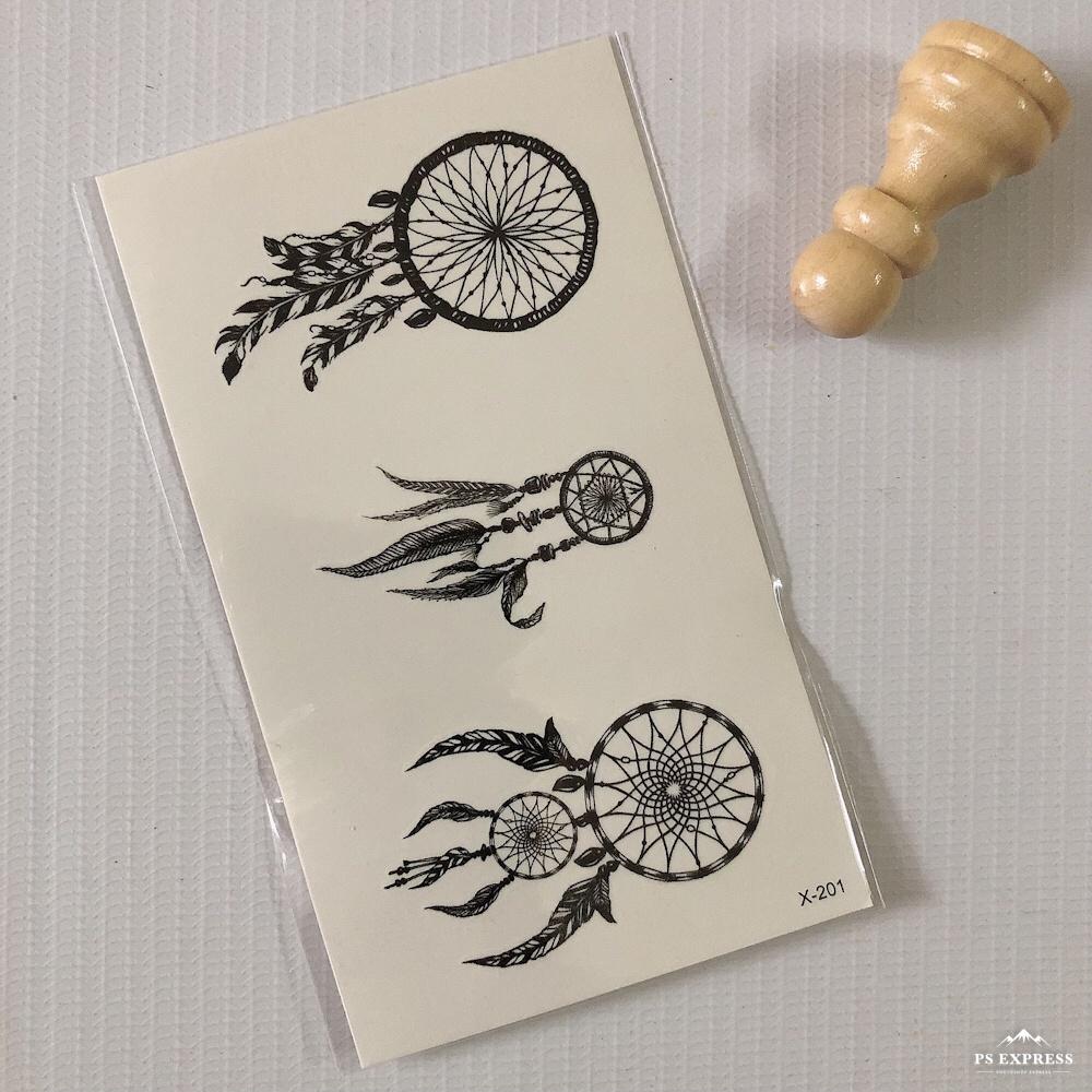 Hình xăm dán hoa trắng đen 10x6cm- phù hợp dán vị trí tay, vai, chân, ngực và lưng....