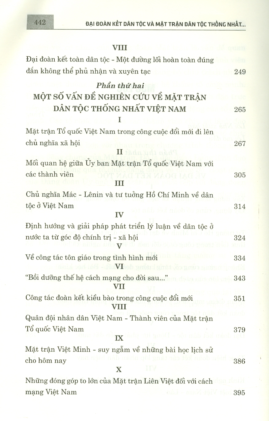 Đại Đoàn Kết Dân Tộc Và Mặt Trận Dân Tộc Thống Nhất - Một Số Vấn Đề Lý Luận Và Thực Tiễn (Bản giới hạn in 100 bản)