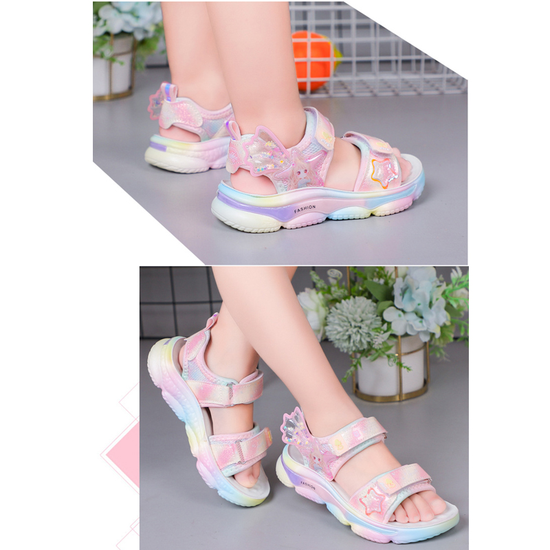 Giày Sandal quai hậu cho bé gái, thể thao siêu nhẹ, êm nhẹ chống trơn  – GSD9132