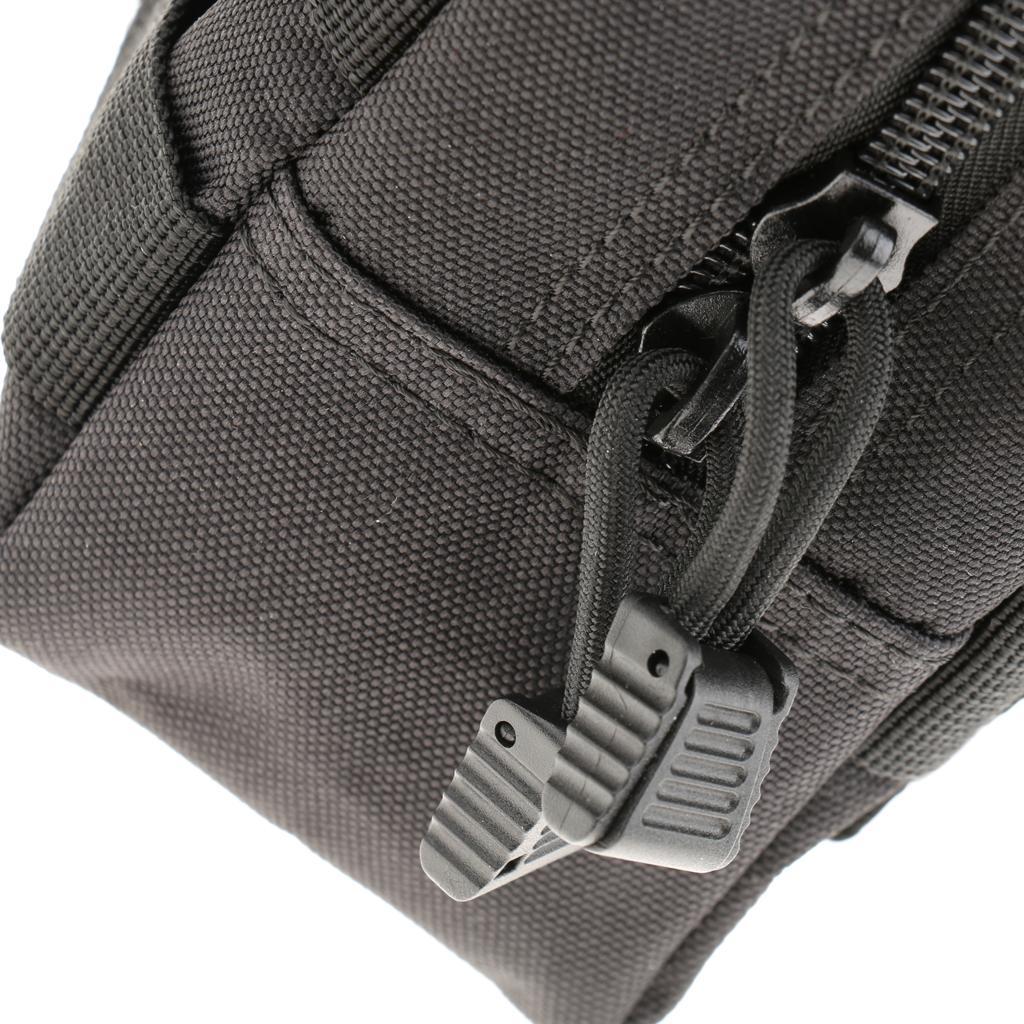 Outdoor Tactical Molle Belt Waist Pack Fanny Utility Phone Pouch Black