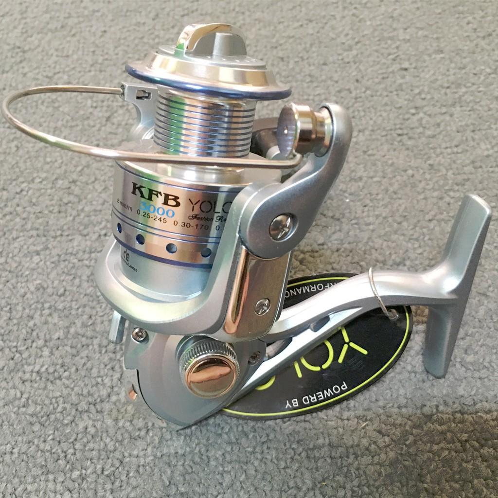 Máy Câu Cá Yolo TFB/KFB 3 Bạc Đạn Cao Cấp ĐỦ SIZE 3000 - 4000 - 5000 - 6000  docaucagiangnam