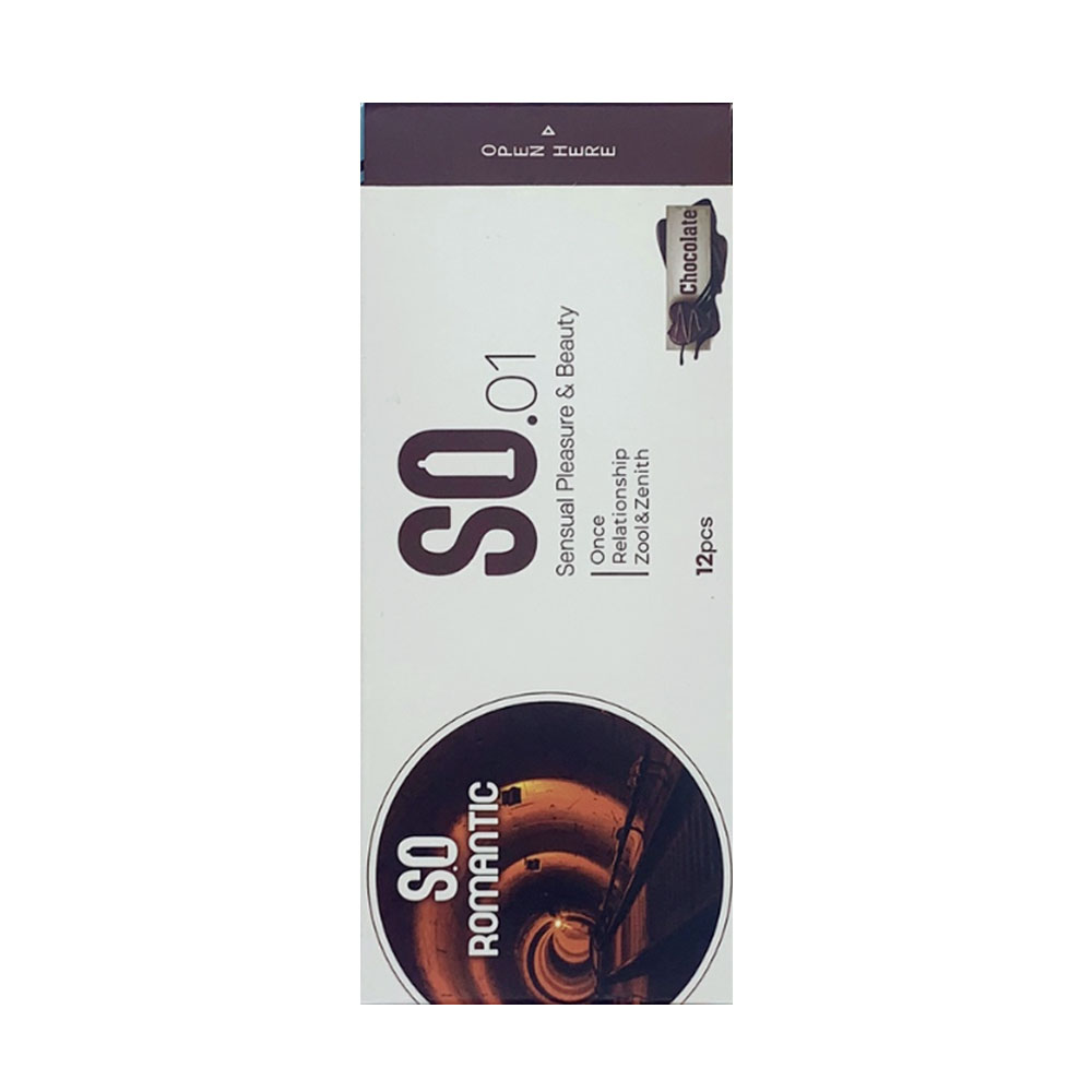 Bao cao su SO Romantic - Mỏng, hương chocolate kèm 1 chiếc BCS Gun Super Thin