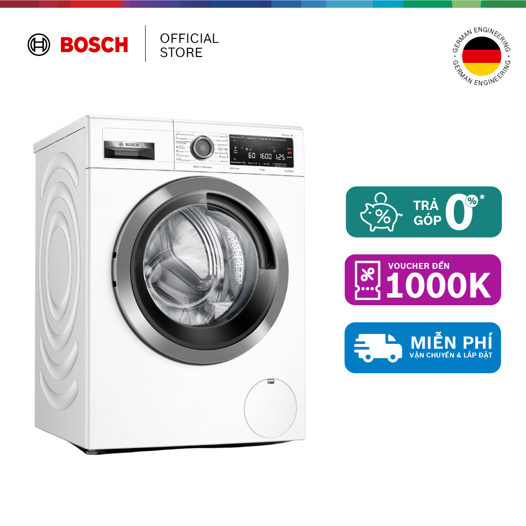 Máy giặt Bosch WAX32M40SG 10kg - Series 8 - Hàng chính hãng
