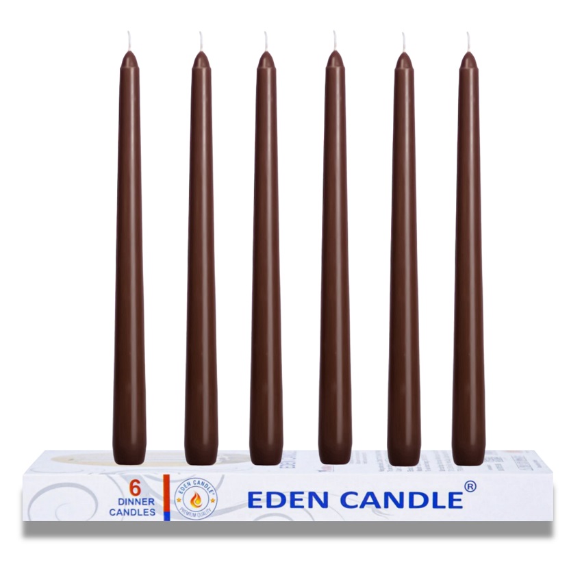 Hộp 6 Nến Thơm Taper Eden Candle FTRAMART EDC2331 - Nâu