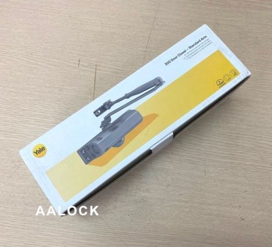 Tay đẩy hơi Yale 30-0300-0001-00-60-11 không giữ cửa, loại tay co thủy lực đóng cửa tự động cao cấp