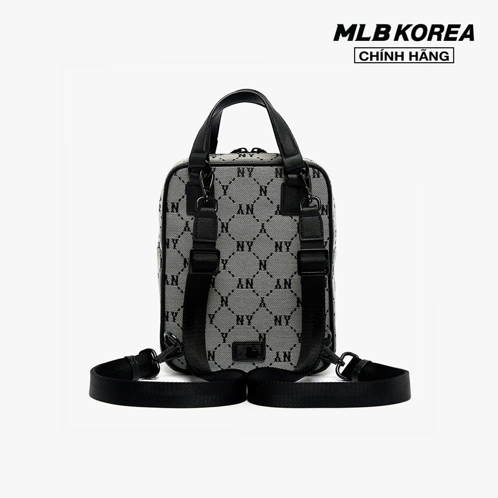 MLB - Balo mini phom chữ nhật Monogram Diamond Jacquard 3ABKS031N-50GRS