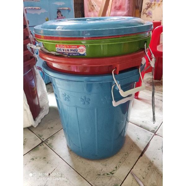 Thùng gạo tròn nhựa chí vạn phú