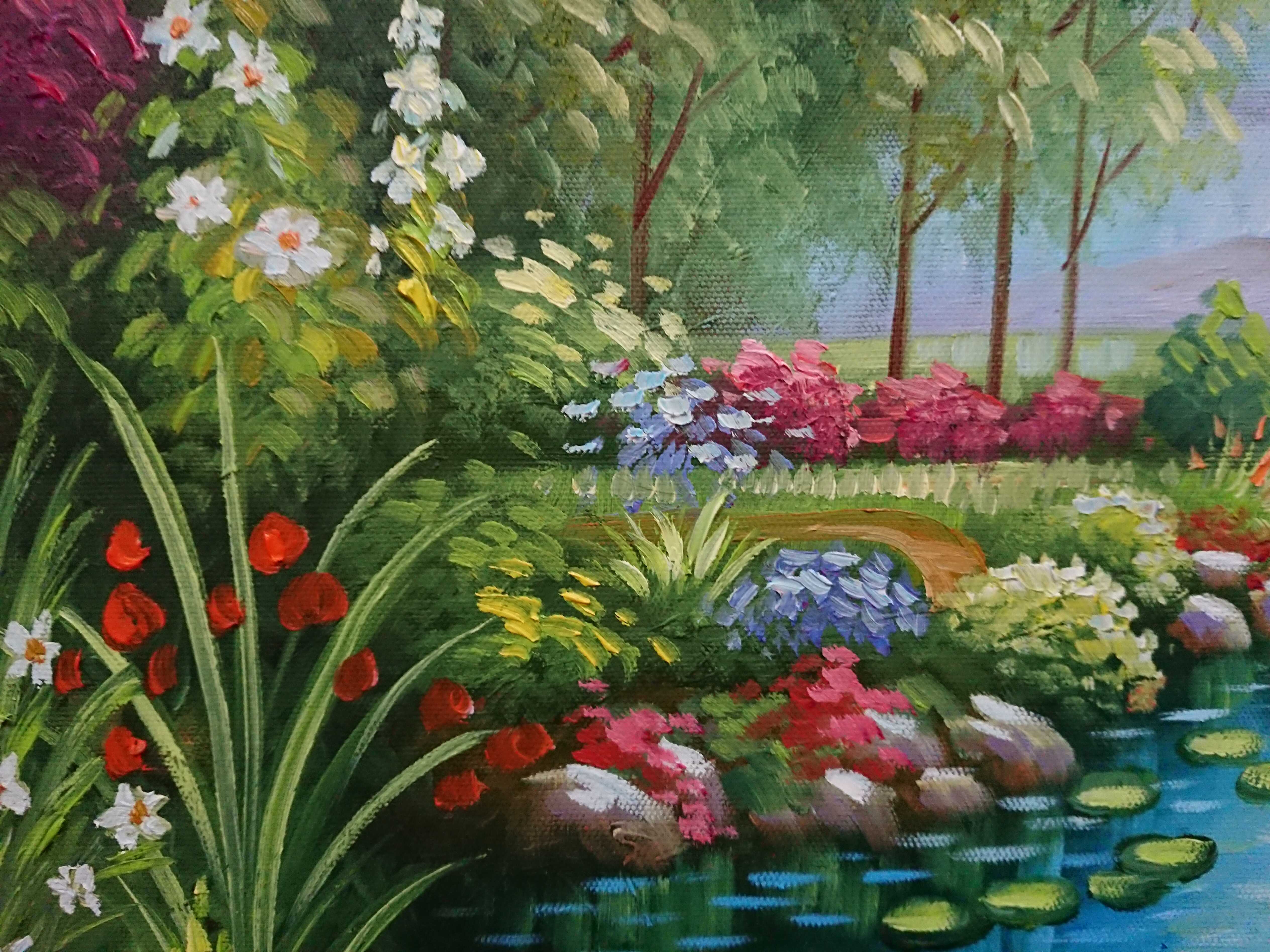 Đôi Thiên Nga - Tranh Sơn Dầu Vẽ Tay 40x50cm