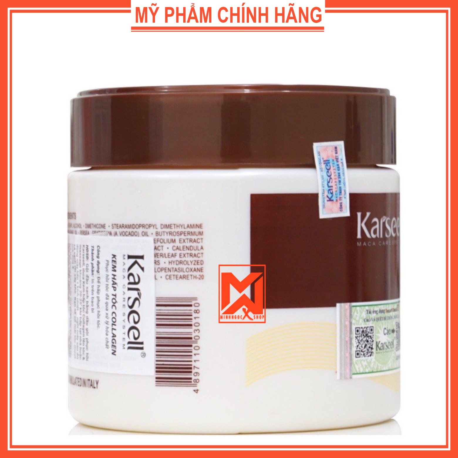 Kem ủ tóc phục hồi siêu mượt Collagen KARSEELL Maca 500ml