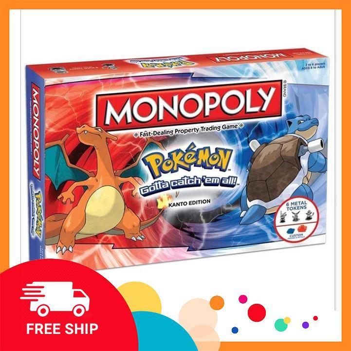 Cờ Tỷ Phú Monopoly Pokemon Kanto Edition ( hàng sẵn )