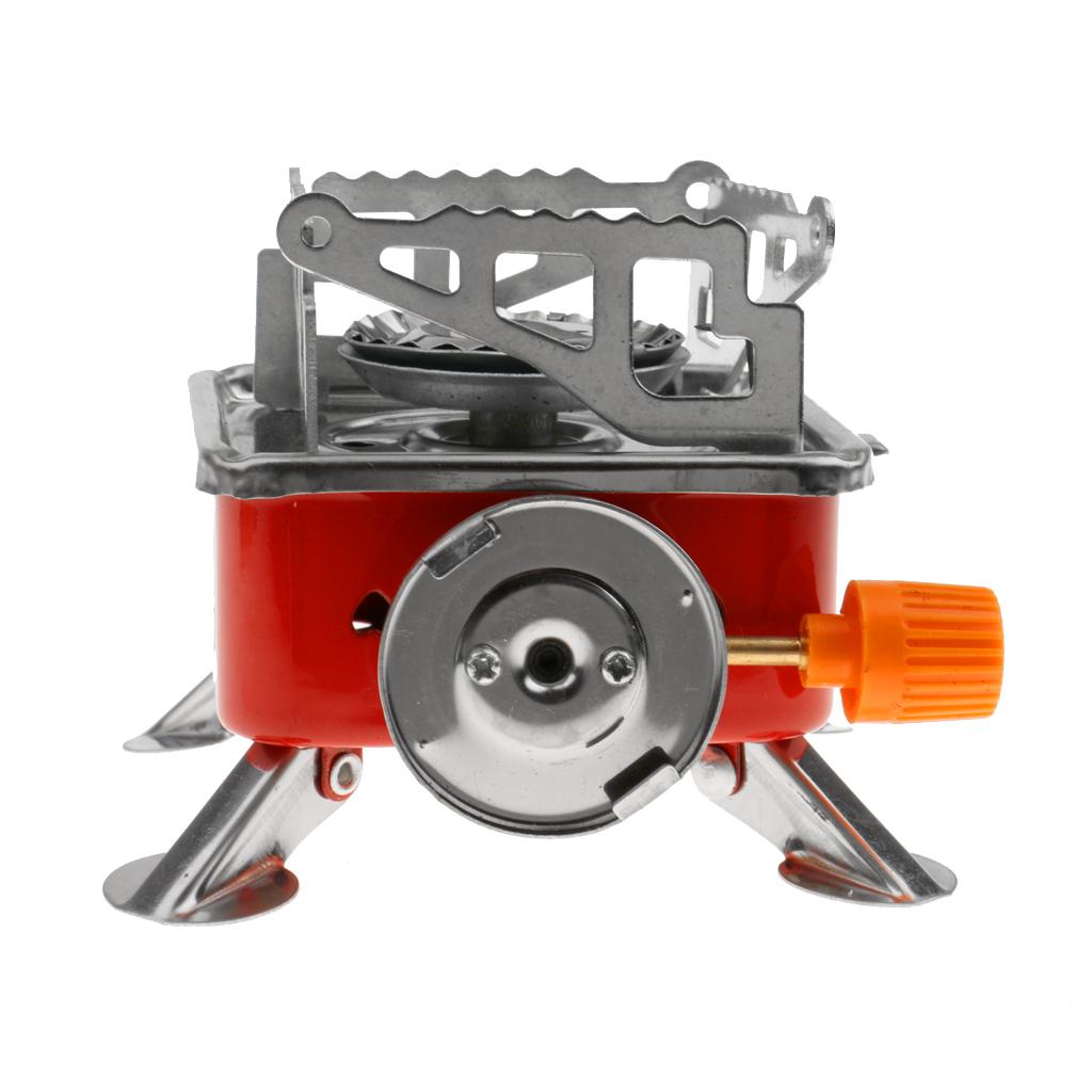 Outdoor Portable Square-Shaped Gas Butane Burner Camping Hiking Picnic Stove
