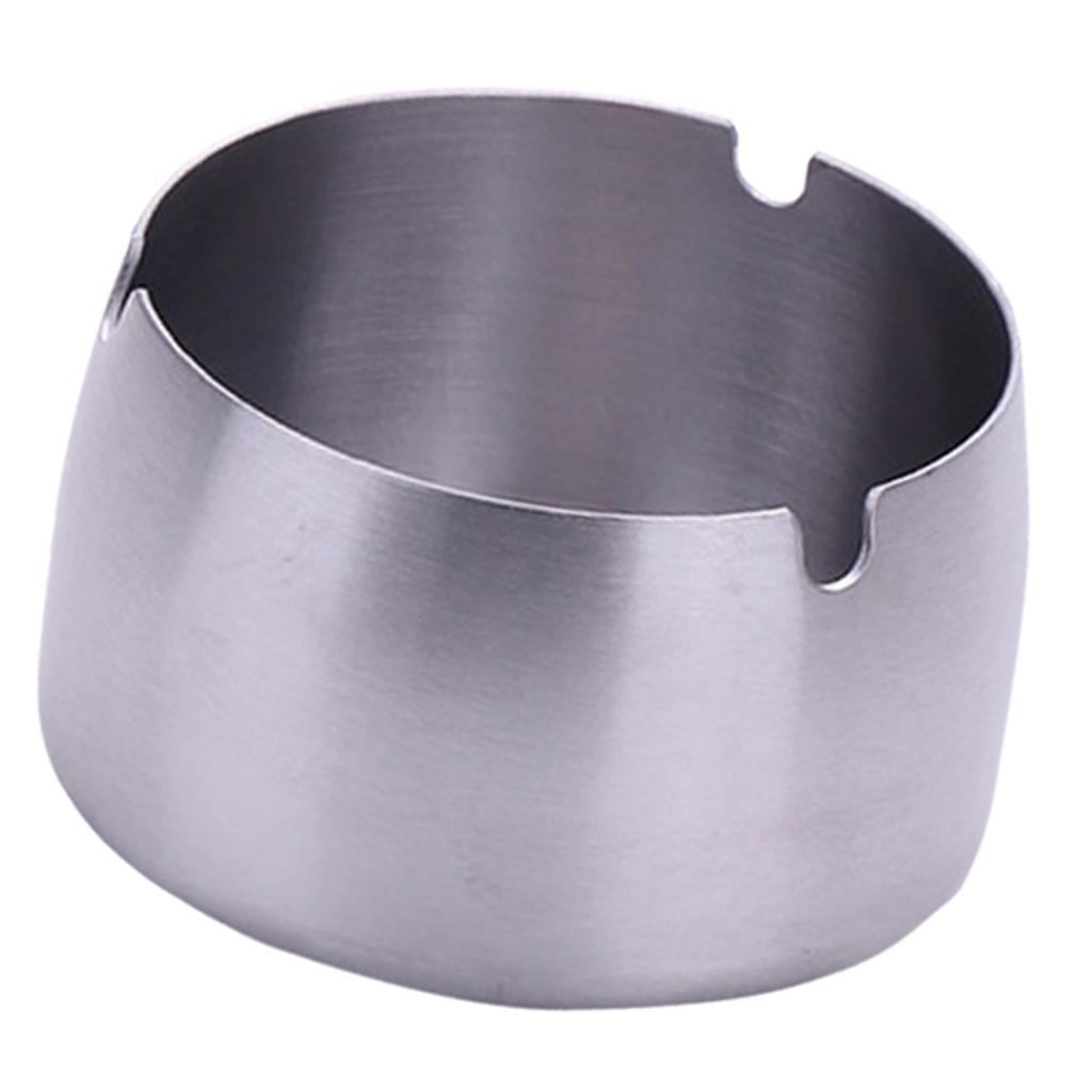 Windproof Ashtray Stainless Steel Cigar Ash Tray for Home Office