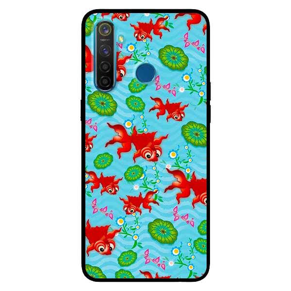 Ốp lưng dành cho Realme 5 Pro - Realme Q - Realme C3 - Cá Đỏ Lá Sen