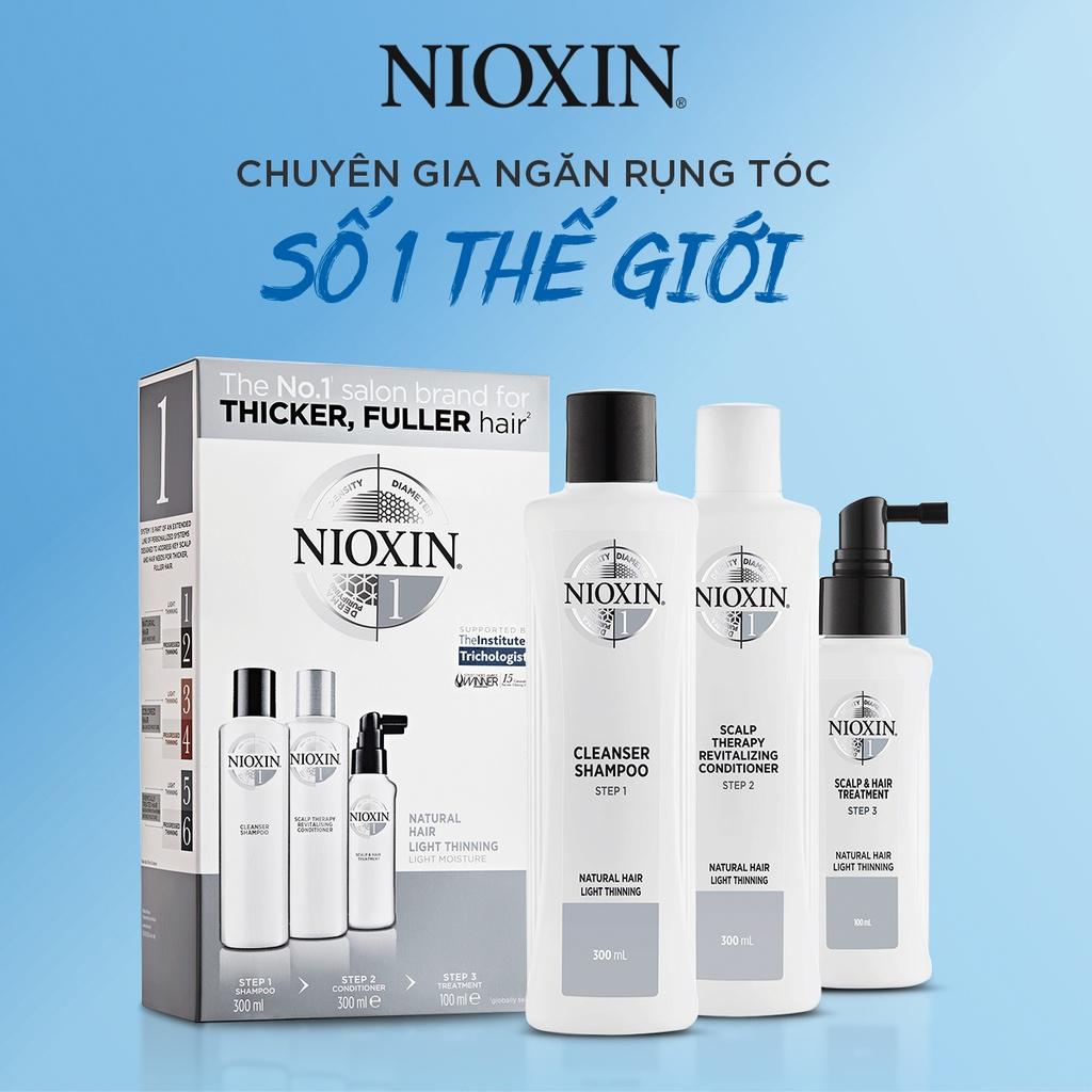 Bộ Chăm Sóc Tóc NIOXIN 1 Dành Cho Tóc Tự Nhiên, Thưa Mỏng Và Rụng Nhẹ Natural Hair Light Thinning