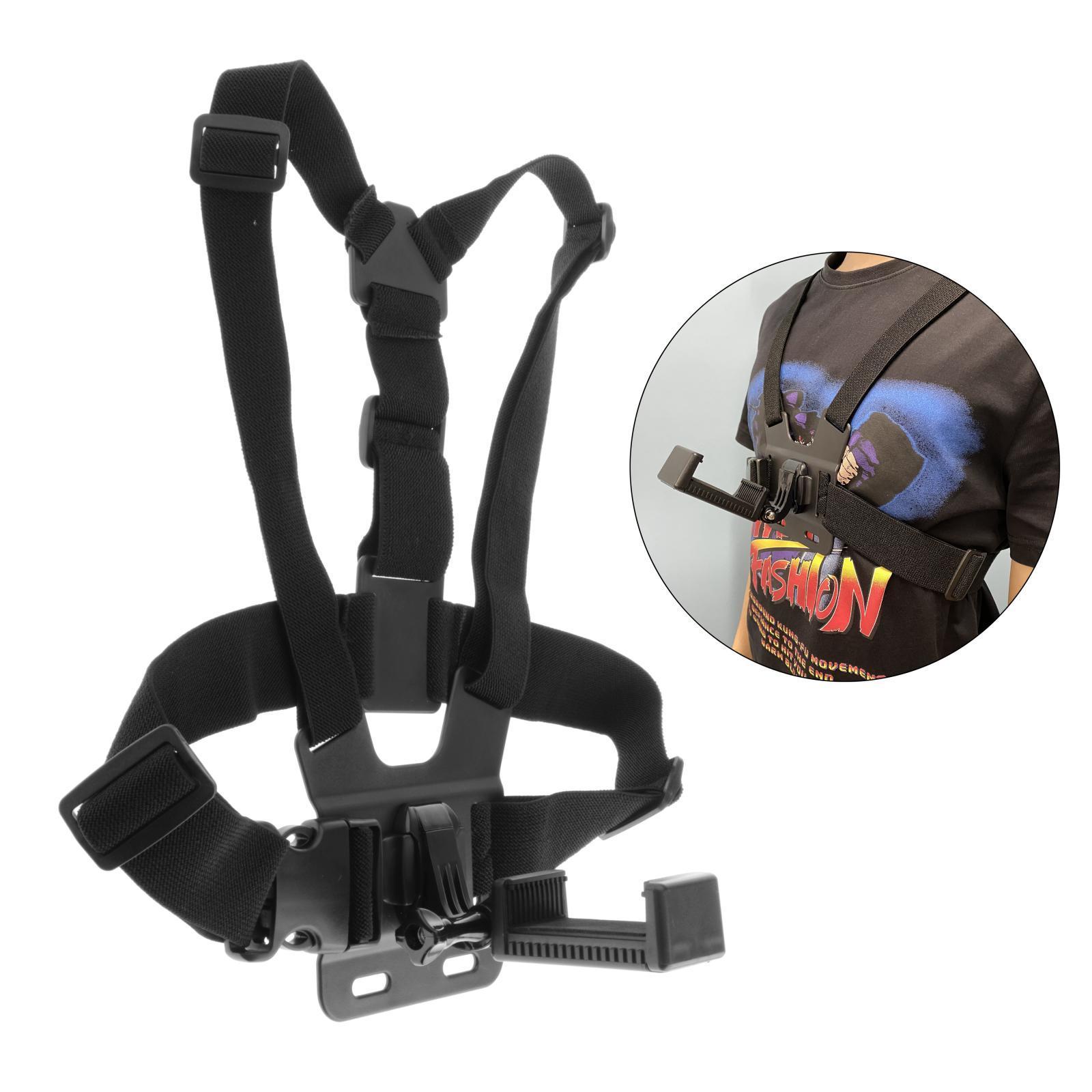 2X Adjustable Camping Chest Strap Camera Phone Mount Fits 4 4.5 Inch