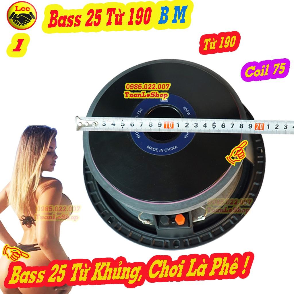 LOA BASS 25 COI 75 TỪ 190, LOA 2 TẤC RƯỠI BM – GÁI 01 CHIẾC