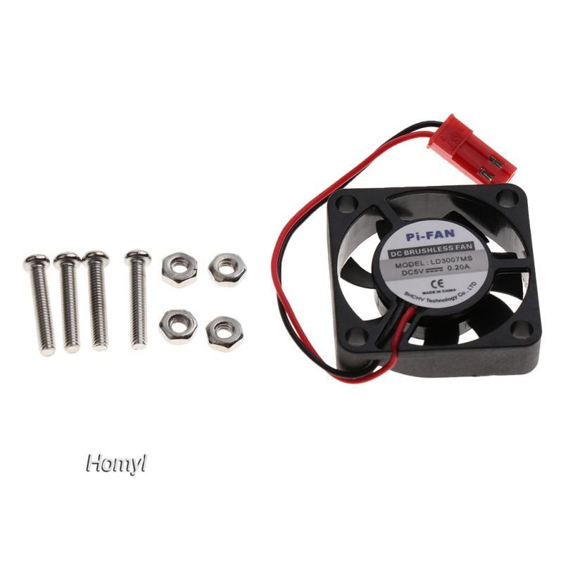 Bộ 5 Quạt Tản Nhiệt Cpu Không Chổi Than 30x30 X 7mm Cho Raspberry Pi