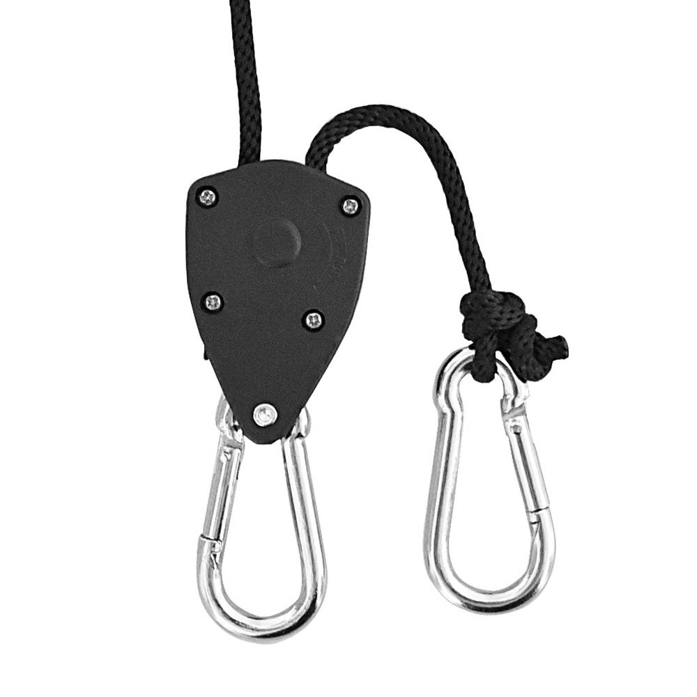 4pcs Pulley Ratchets Heavy Duty Rope Clip Hanger Adjustable Lifting Pulley Lanyard Hanger Kayak And Canoe Boat Bow Rope