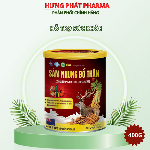 Sữa Bột Sâm Nhung Bổ Thận Đông Trùng Hạ Thảo Nhân Sâm Giúp Bổ Thận Tráng Dương hộp 400g