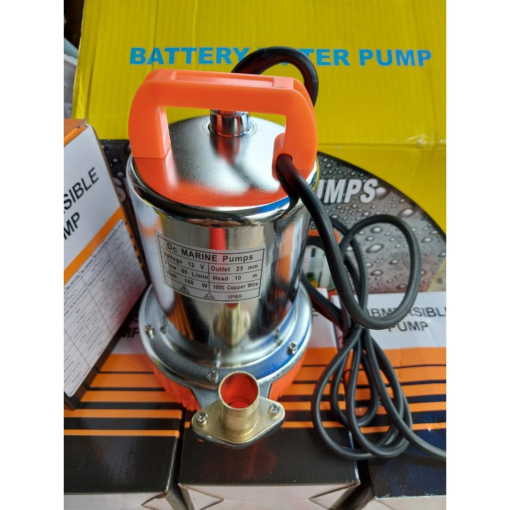 Bơm chìm inox 12V. Lưu lượng 80L/min