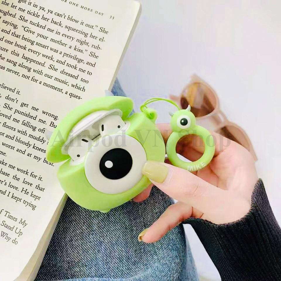 Bao Case Ốp dành cho airpod 1 và 2, tai nghe bluetooth i11,i12, i100, i200, i9s... Mike & Sully hình đẹp cao cấp