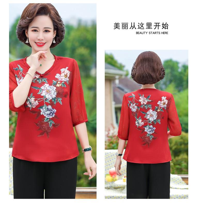 HÀNG SẴN KHO ÁO KIỂU TRUNG NIÊN NỮ_ ÁO SƠ MI NỮ CỔ TIM KIỂU DÁNG SANG TRỌNG CHO BÀ CHO MẸ _ THỜI TRANG TRUNG NIÊN ATN01